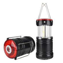 STARYNITE led camping retractable lantern with flashlight red warning light and magnet base